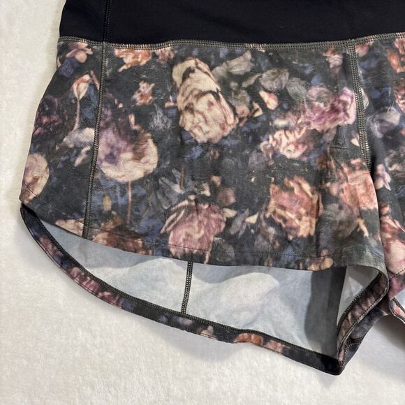 Lululemon Women’s Speed Up 2.5 Shorts Frosted Rose Black Run Gym Yoga Size 8 - Picture 3 of 15
